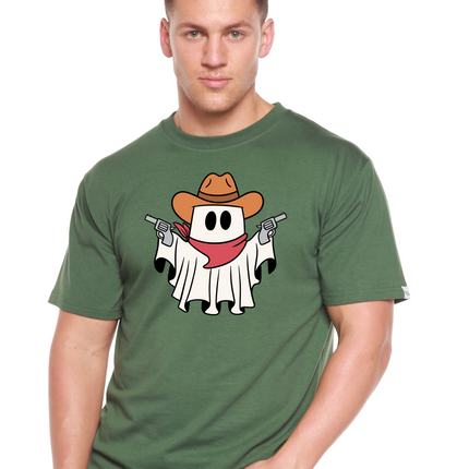 Cowboy Ghost Unisex Bamboo Viscose/Organic Cotton Short Sleeve Graphic T-Shirt