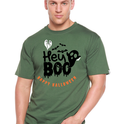 Hey Boo Men's Bamboo Viscose/Organic Cotton Short Sleeve Graphic T-Shirt