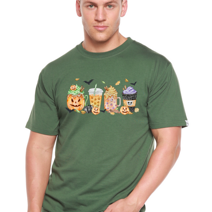 Happy Halloween Men's Bamboo Viscose/Organic Cotton Short Sleeve Graphic T-Shirt