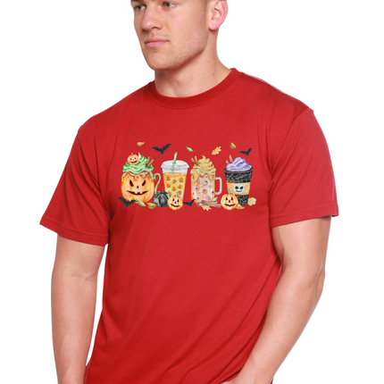 Happy Halloween Men's Bamboo Viscose/Organic Cotton Short Sleeve Graphic T-Shirt
