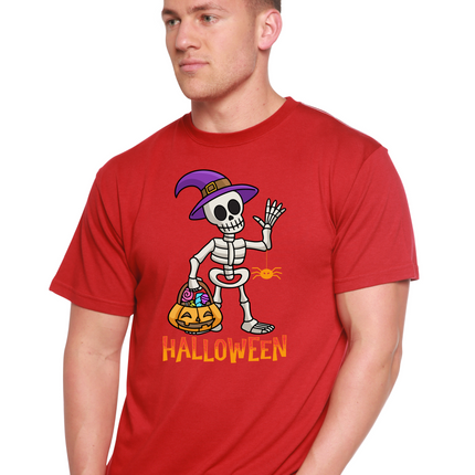 Happy Halloween Unisex Bamboo Viscose/Organic Cotton Short Sleeve Graphic T-Shirt