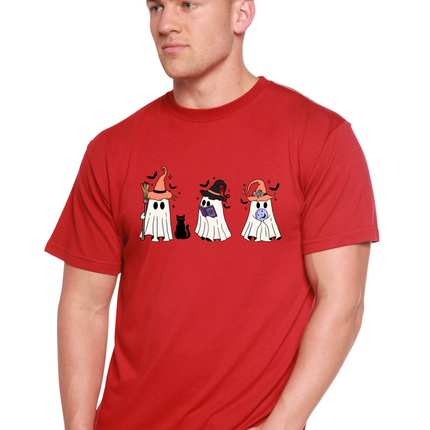Halloween Boo Men's Bamboo Viscose/Organic Cotton Short Sleeve Graphic T-Shirt