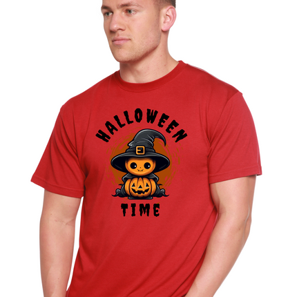 Halloween Time Unisex Bamboo Viscose/Organic Cotton Short Sleeve Graphic T-Shirt