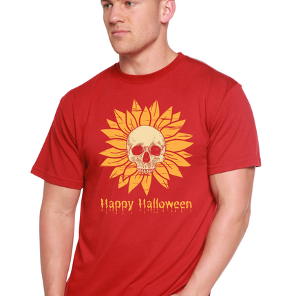 Happy Halloween Day Men's Bamboo Viscose/Organic Cotton Short Sleeve Graphic T-Shirt
