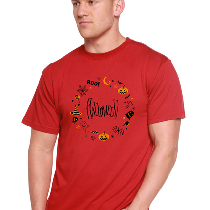 Bool Halloween Men's Bamboo Viscose/Organic Cotton Short Sleeve Graphic T-Shirt