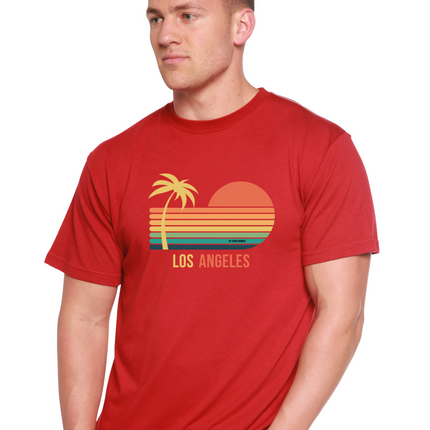 Los Angeles Unisex Bamboo Viscose/Organic Cotton Short Sleeve Graphic T-Shirt