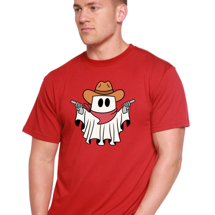 Cowboy Ghost Unisex Bamboo Viscose/Organic Cotton Short Sleeve Graphic T-Shirt