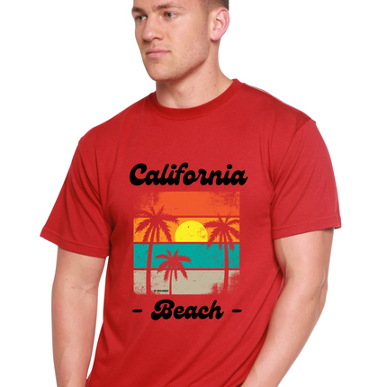 California Beach Unisex Bamboo Viscose/Organic Cotton Short Sleeve Graphic T-Shirt