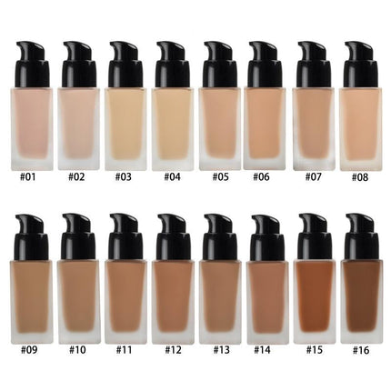 Full-Coverage Matte Foundation, 16 Shades