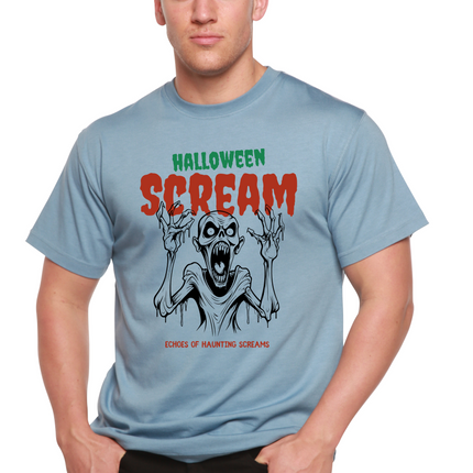 Halloween Scream Men's Bamboo Viscose/Organic Cotton Short Sleeve Graphic T-Shirt