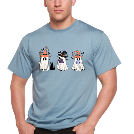 Halloween Boo Men's Bamboo Viscose/Organic Cotton Short Sleeve Graphic T-Shirt