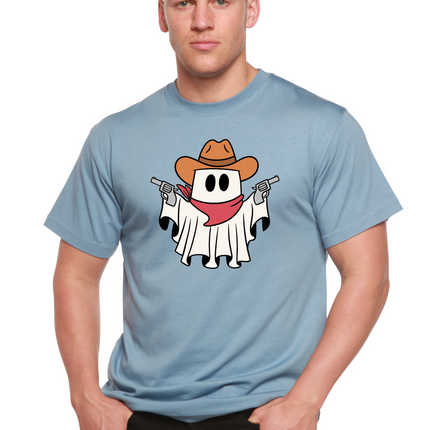 Cowboy Ghost Unisex Bamboo Viscose/Organic Cotton Short Sleeve Graphic T-Shirt