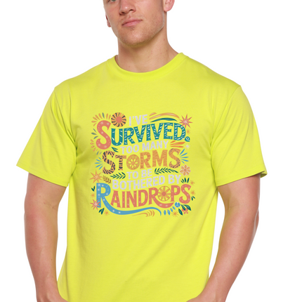 I've Survived Too Many Storms to Be Both Unisex Bamboo/Cotton Graphic T-Shirt