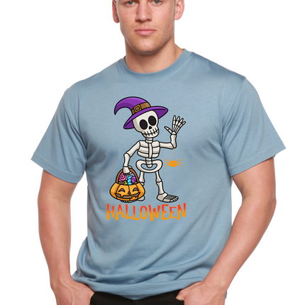 Happy Halloween Unisex Bamboo Viscose/Organic Cotton Short Sleeve Graphic T-Shirt