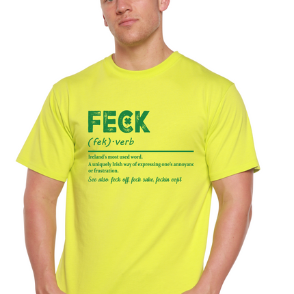 Feck Irish St Patricks Day Unisex Bamboo/Cotton Graphic T-Shirt