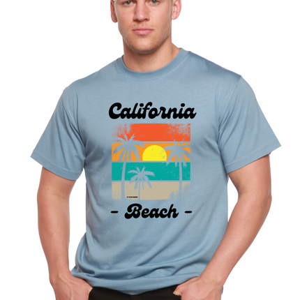 California Beach Unisex Bamboo Viscose/Organic Cotton Short Sleeve Graphic T-Shirt