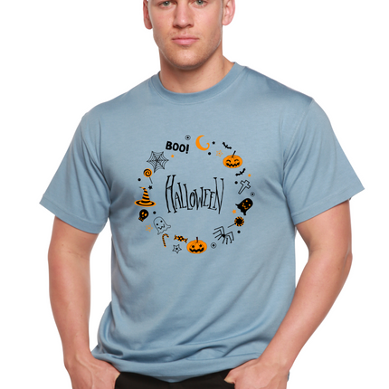 Bool Halloween Men's Bamboo Viscose/Organic Cotton Short Sleeve Graphic T-Shirt
