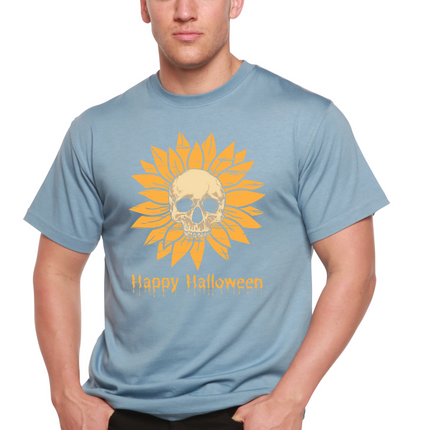 Happy Halloween Day Men's Bamboo Viscose/Organic Cotton Short Sleeve Graphic T-Shirt