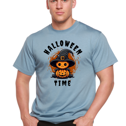Halloween Time Unisex Bamboo Viscose/Organic Cotton Short Sleeve Graphic T-Shirt