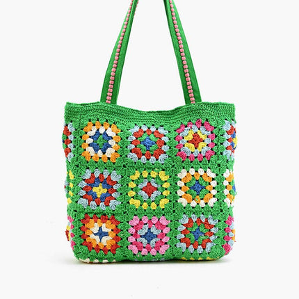 Rooted Radiance Crochet Tote