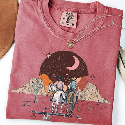 Vintage Western Boho Graphic Tee