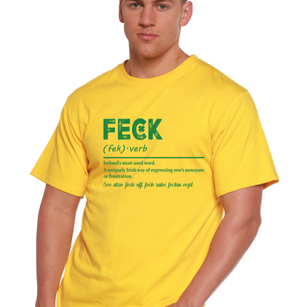 Feck Irish St Patricks Day Unisex Bamboo/Cotton Graphic T-Shirt