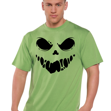 Halloween Boo Men's Bamboo Viscose/Organic Cotton Short Sleeve Graphic T-Shirt