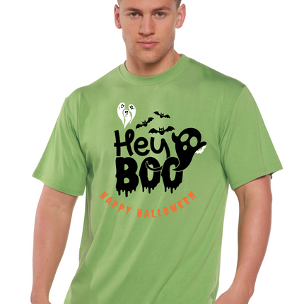 Hey Boo Men's Bamboo Viscose/Organic Cotton Short Sleeve Graphic T-Shirt