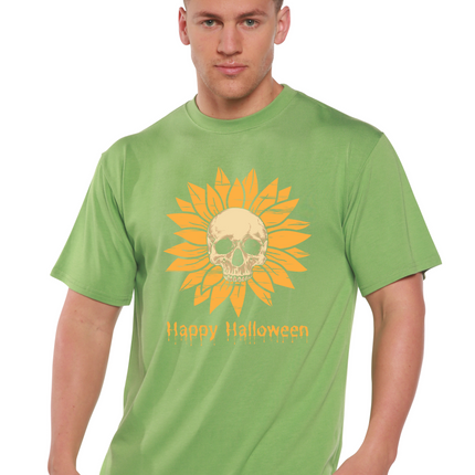 Happy Halloween Day Men's Bamboo Viscose/Organic Cotton Short Sleeve Graphic T-Shirt