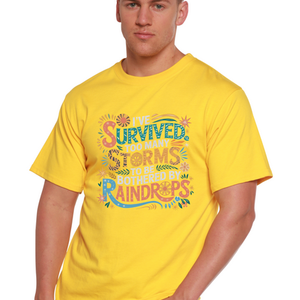 I've Survived Too Many Storms to Be Both Unisex Bamboo/Cotton Graphic T-Shirt