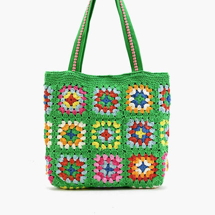 Rooted Radiance Crochet Tote