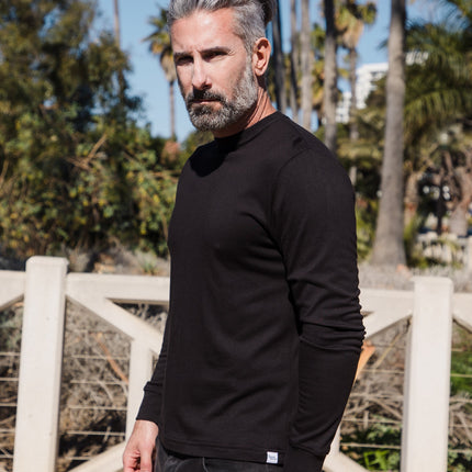 Clearance Men's Bamboo Viscose/Organic Cotton Long Sleeve T-Shirt