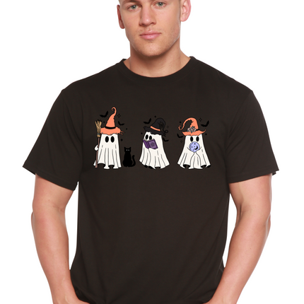 Halloween Boo Men's Bamboo Viscose/Organic Cotton Short Sleeve Graphic T-Shirt