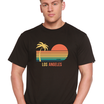 Los Angeles Unisex Bamboo Viscose/Organic Cotton Short Sleeve Graphic T-Shirt