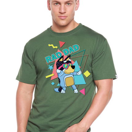 Rad Dad Bluey Men's Bamboo Short Sleeve Graphic T-Shirt