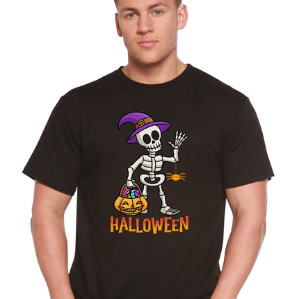 Happy Halloween Unisex Bamboo Viscose/Organic Cotton Short Sleeve Graphic T-Shirt