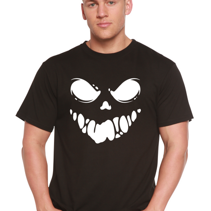 Halloween Boo Men's Bamboo Viscose/Organic Cotton Short Sleeve Graphic T-Shirt