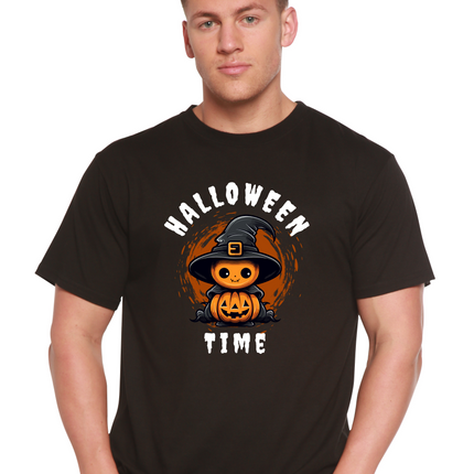Halloween Time Unisex Bamboo Viscose/Organic Cotton Short Sleeve Graphic T-Shirt