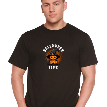 Halloween Time Unisex Bamboo Viscose/Organic Cotton Short Sleeve Graphic T-Shirt