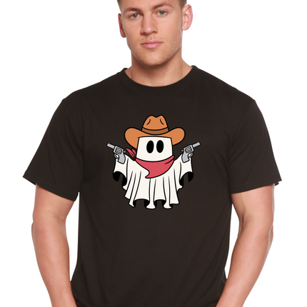 Cowboy Ghost Unisex Bamboo Viscose/Organic Cotton Short Sleeve Graphic T-Shirt