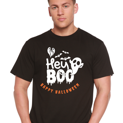 Hey Boo Men's Bamboo Viscose/Organic Cotton Short Sleeve Graphic T-Shirt