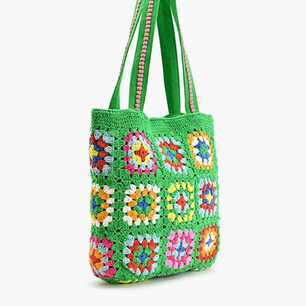 Rooted Radiance Crochet Tote