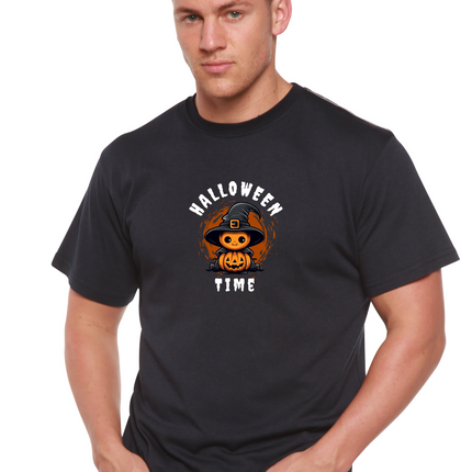Halloween Time Unisex Bamboo Viscose/Organic Cotton Short Sleeve Graphic T-Shirt