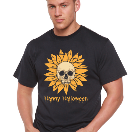 Happy Halloween Day Men's Bamboo Viscose/Organic Cotton Short Sleeve Graphic T-Shirt