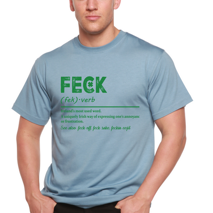 Feck Irish St Patricks Day Unisex Bamboo/Cotton Graphic T-Shirt