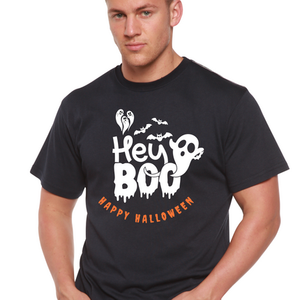 Hey Boo Men's Bamboo Viscose/Organic Cotton Short Sleeve Graphic T-Shirt