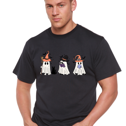 Halloween Boo Men's Bamboo Viscose/Organic Cotton Short Sleeve Graphic T-Shirt