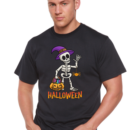 Happy Halloween Unisex Bamboo Viscose/Organic Cotton Short Sleeve Graphic T-Shirt