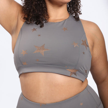 Starlight Star Foil Sports Bra