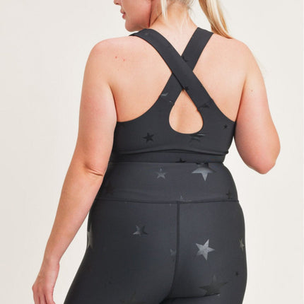 Starlight Star Foil Sports Bra